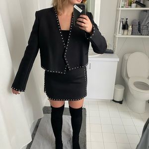 Helmut Lang Studded Mini Skirt size 8